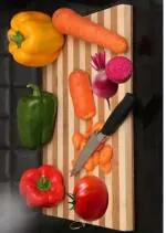 Whinsy Wooden Chopping Board/Vegetable/Fruit Chopper