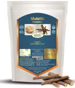 Biotic Organic Mulethi Powder - 200gm - Licorice Powder for eating - Yastimadhu Liquorice Athimathuram Yashtimadhu for Face and Skin