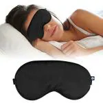 MyHomesWorld Eye Mask for Sleeping with Adjustable Strap Super Soft Sleeping Mask Blind Fold for Comfortable Sleep Travelling Sleep Mask Pad for Girls Sleeping Eye Mask Blind Folds for Sleeping(PACK OF 1, MULTI COLOR)
