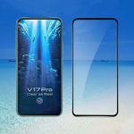 Hobbytronics Vivo V17 Pro Black Tempered Glass Scratch Resistant, Anti Fingerprint with Bubble Proof, Screen Protectors (18 x 10 x 2 cm)