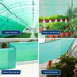 Greenery (10Ft'x12Ft')- Green Shade Net, 75% Sunlight Block For Gardening/Plants/Balcony Portable Green House