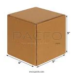 PACFO 3-ply Corrugated Box 5x5x5 Inches- Pack of 10 Boxes