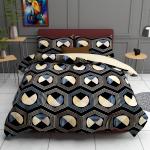 SKAP Modern Polyester Bed Sheet With 2 Pillow Cover 220 x 250 cm (MSF82)