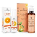Bella Vita Organic Vitamin C Glow Face Wash And Dayglow Sunscreen Spf 30+ Lotion, Skin Lightening And Brightening, Protects From Uva And Uvb Rays (Combo Of 2)