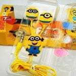 Despicable Me 2 Cartoon Wired In-Ear Earphone with 3 Additional Earplug Covers | Earphones with Mic, Powerful HD Sound with High Bass | Cartoon Headphones