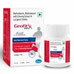 Geofit Multivitamin & Multimineral Tablets for Men with Vitamin C, Vitamin E, Vitamin A, Ginseng Extract Helps in Maintain Body Weight, Immunity & Healthy Skin, Pack opf 2 (30 Tablets each)