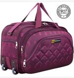 K.S Enterprise Nylon Waterproof Strolley Duffle Bag for Men and Women| Travel Bag| Duffel Bag