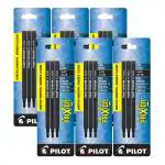 Pilot Refill for Frixion Pens| Tip Size 0.7 MM | Pack of 4 | Ink Colour - Black