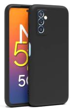 U&E Black Silicone Back Cover For Samsung M52 5G