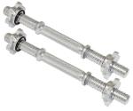 APPS SPORTS Sliver Dumbells Rods Grip And Locks Weight Lifting Bar
