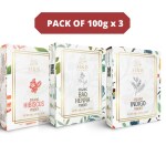 H&B NATURAL Hibiscus, BAQ Henna and Indigo powder 100g x 3 pack| Best Haircare Combo Pack| Total 300 gm