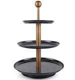 RITUALISTIC 3-Tier Metal Cake Stand, Cupcake and Dessert Stand, Tea Party Pastry Serving Platter (3-Tier stand)