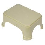 Kuber Industries Bathroom Stool | Bathroom Plain Square Stool | Plastic Stool For Bathroom | Stool for Kitchen | Bathroom Patla | Support Stool for Bathroom | P6 | Beige