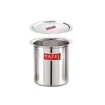 HAZEL Steel Milk Pot with Lid |Stainless Steel Milk Boiler Container | Milk Boiling Vessel Gunj for Kitchen, 1050 ml