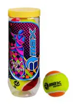RMAX Multicolor Rubber Cricket Tennis Ball (Pack of 3)