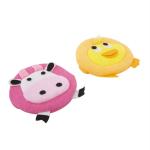 Babymoo Multicolor Plush Animal Bath Sponge (Pack Of 2)