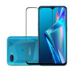 HOBBYTRONICS Pack Of 1 Original Tempered Glass Compatible For Oppo A12 (Black)