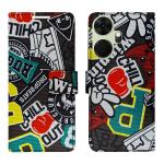 Dhar Flips Chill Black Flip Cover for ITEL P55 PLUS 5G | Magnetic Case | Shock Absorbent | Flip Cover ITEL P55 PLUS 5G