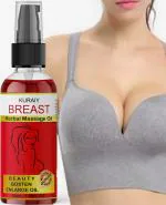 KURAIY 100% Pure Breast Enlargement Oil Chest Enhancement Elasticity Promote Female Hormone Breast Lift Firming Massage Up Size Bust Care