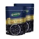 Happilo Premium Afghani Seedless Black Raisins 250 g (Pack of 2)
