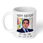 Akipi Happy Birthday Thats What She Said The Office TV Show Ceramic Mug