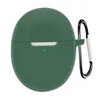 Inclu Silicone Front And Back Case With Keychain For Noise Buds VS104 Pro (Green)