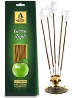 The Aroma Factory Agarbatti for Pooja - Green Apple Fragrance Incense Stick, Herbal Stick for Home with Low Smoke and No Charcoal (Pack of 1 x 30 Sticks)