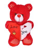 Glance Hugs Stuffed Heart Teddy Bear Perfect Valentine Gift for Couple| Gift for Girlfriend | Wife for Someone Special. ( Red )