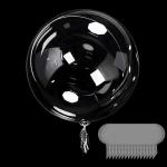 PartyzzTrader Pack of 10 BOBO Balloons-10 inch/Transparent Balloons,Crystal clear balloons-10pcs.Transparent BOBO Balloons for Birthday, Anniversaries Decorations,for Helium Style Balloons(10 inches)