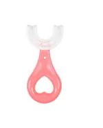 Adore Basics Kids U Shaped Toothbrush Super Soft Bristles - Pink