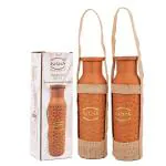 MY KALASH 100% PURE TERRACOTTA WATER BOTTLE PACK OF 2 PC