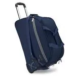 NOVEX Canyon Blue Soft Sided 2 Wheel Travel Duffle Trolley Bag 22 Inch