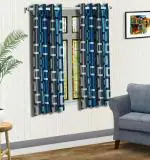KANUSHI WINDOW POLYSTER CURTAIN BLUE
