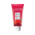 Lakmé Blush And Glow Hydrating Strawberry Facewash, With Vitamin C Serum, 150 Gm