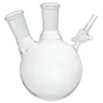 ABGIL Borosilicate Glass Round Bottom Schlenk 2 Neck Flask 5000ml Capacity (Distillation Flask)