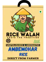 RiceWalah AmbeMohar rice | 10kg Bag | Aged Rice | Aromatic Rice | Unpolished Rice | Direct From Farmers