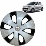 PRIGAN Wheel Cover for New Alto K10 13 Inch Silver Black, Universal Wheel Cover for All 13 Inch Cars (Set of 4 PCS) Wheel Cap Universal Model- New Alto K10 DC 13