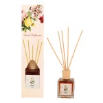 Sugandhim Reed Diffuser Mogra(Jasmine), 1 x 100ml & 5 Reed Stick, Non Alcoholic, Living Room, Washroom, Bedroom, Study Table, Office, Gifting Set, Easy To Use, Mood Lifter, Chemical Free, Pleasant Fragrance