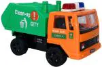 Grest Pull Back Spring Action Garbage Clean Up City Die-cast Truck Vehicle Toy For Kids - Color May Vary