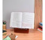 Future Works Book Reading Stand Desk Accessories For Adjustable Reading Angles Compatible With All Size Books, A3 Large Size, Voluminous, Heavy, Bulky, Large Book Stand, Tablet & Mobile All In One Book Holder For Reading (Big Size Red)