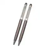 Auteur Black Metal blue Ink Ball Pen (Pack Of 2)