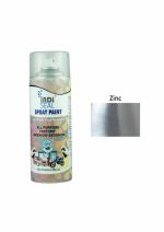 INDISEAL All Purpose Fast Dry Interior & Exterior Spray Paint - 400ml - ZINC METALIC