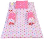 Kwitchy New Born Baby Bedding Set Cradle Mattress with Super Soft Pillow and Bolsters 4 Pcs Bedding Set (0-6 Months)