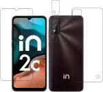 Gs Smart Front And Back Tempered Glass For Micromax In 2C, E6533, In 2C (Pack Of 3)