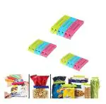 Shopimoz Multipurpose Food Snack Plastic Bag Clip Sealer/Packet Sealer Clamps/ 36 PCS Multicolor