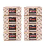 Vidhi14 Storage box for clothes, Foldable Wardrobe Storage Organizer Bag, saree covers bags, steel frame storage box saree, living box, 66 Liters storage Bag(Pack of 8)