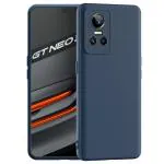 Rakulo For Realme Gt NEo 3 Liquid Silicone with Camera Protection Back Cover Case (Blue)