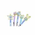 Pancikaa Designer BTS BT21 Smooth Quality Gel Pen For Girls and Boys Multicolor, Pack of 5