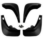 Gee Cee Black Abs Plastic O.E Type Mud Flaps Mud Guard For Hyundai I20 Type-I 2008-2015 (Set Of 4)