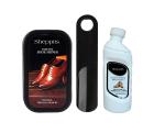 Sheppits Shoe Shiner, Shoe Horn & Suede Nubuck Shoes Cleaner (Natural) Combo | Shoe Care Kit